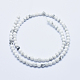 Natürliche Howlith Perlen Stränge X-G-P353-01-4mm-2