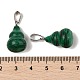 Синтетического малахита подвески G-B127-03P-07-4