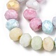 Hebras de perlas de vidrio electrochapadas facetadas GLAA-C023-02-B01-3