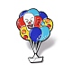 Spilla smaltata a palloncino e clown JEWB-H006-18EB-1