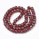 Electroplate Opaque Solid Color Glass Beads Strands EGLA-T008-11G-2