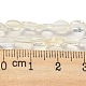 Hebras de cuentas de vidrio de piedra de sandía amarilla G-M420-H16-03-5