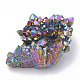 Electroplate Natural Druzy Quartz Crystal Decorations G-S299-114C-2