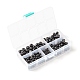 340Pcs 4 Sizes Natural Obsidian Beads G-LS0001-18-7