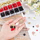 Superfindings 504pcs 10style perles acryliques opaques rondes SACR-FH0001-04-5