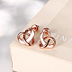 Knot Tin Alloy Stud Earrings EJEW-BB16325-5