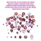 Наборы для изготовления ювелирных изделий из фиолетовой серии своими руками DIY-YW0003-05D-2