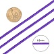 編み込みナイロン糸  ビーズジュエリー作りのための中国結びコードビーズコード  暗紫色  0.5mm  約150ヤード/ロール NWIR-R006-0.5mm-676-5
