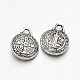 Saint Benedict Medal Tibetan Style Alloy Charms X-TIBEP-N008-34AS-RS-1