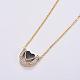 304 Stainless Steel Cable Chains Pendant Necklaces NJEW-F267-20G-2