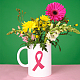 Adesivo in pvc con nastro rosa per la consapevolezza del cancro al seno DIY-WH0431-01-6