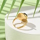 Овальные кольца из натуральных и синтетических драгоценных камней RJEW-Q004-01G-3