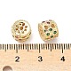 Латунные микро проложить кубического циркония бусы KK-A254-21G-2