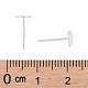 925 круглая плоская серьга-гвоздик из стерлингового серебра STER-T002-201S-3