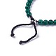 Bracelets coulissants en perles rondes en pierres mélangées naturelles et synthétiques BJEW-L648-10-4
