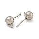 Фурнитура для сережек-гвоздиков из нержавеющей стали марки 304 STAS-O004-10E-P-2