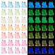 Olycraft 56Pcs 7 Colors Luminous Resin Display Decoration DJEW-OC0001-40-1