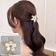 Заколки-коготь из цветочного сплава со стразами PW-WG5936D-01-1