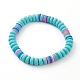 Bracelets extensibles faits à la main en pâte polymère pour enfants BJEW-JB05919-2