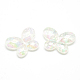 Transparent Crackle Acrylic Beads CACR-S007-01A-1