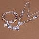Silver Plated Brass Party Jewelry Sets SJEW-BB11474-1