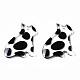 エポキシ樹脂ペンダント  猫/子猫  透明  23.5x20x2mm  穴：0.8mm RESI-S379-006A-2