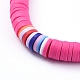 Handmade Polymer Clay Heishi Beads Stretch Bracelets BJEW-JB05087-03-2