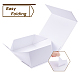 BENECREAT 2PCS White Magnetic Gift Box 22x16x10cm Rectangle Presentation Box with Magnetic Seal Lid for Weddings Parties Birthday Christmas CON-BC0005-88B-4