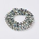Electroplate Glass Beads Strands EGLA-L012-A-HP03-3