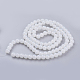 Perle tonde di vetro giada imitazione fili X-DGLA-S076-8mm-21-2