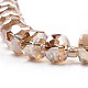 Electroplate Glass Beads Strands EGLA-Q079-09-3