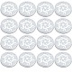 GORGECRAFT 16pcs Mason Flower Jar Insert Lid Plants Organizer Frog Lids Windmill Pattern Glass Bottle Covers for Regular Mouth Mason Canning Jars Fixed Tools Home Office FIND-WH0126-116F-1