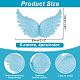 Arricraft 36 шт. 6 цвета пластиковые крылья ангела орнамент DIY-AR0002-99B-2