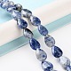 Натуральное синее пятно нитки из бисера яшмы G-K357-A06-01-2