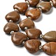 Natural Wood Lace Stone Beads Strands G-E614-A09-01-3