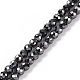 Electroplate Non-magnetic Synthetic Hematite Beads Strands G-L487-C-15-1