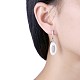 Trendy Sterling Silver Hoop Earrings EJEW-BB30023-B-3