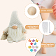 SUPERFINDINGS Gnome Beards DIY Doll Making Findings Kits Including 5pcs Artificial Wool Handmade Dwarf Beard 10pcs Gnome Braids with 10pcs Unfinished Wooden Balls and 15pcs Starfish Shell Cabochons DIY-FH0005-39-3