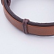 Adjustable Unisex Cowhide Cord Bracelets BJEW-F300-04A-2