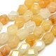 Nuggets Natural Yellow Aventurine Beads Strands G-P063-93-1