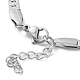 304 Stainless Steel Curb Chain Bracelet BJEW-K226-01D-P-2