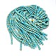 Synthetic Turquoise Round Beads Strands G-N0139-02-8mm-2