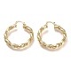 Brass Hoop Earrings EJEW-P264-A12-G-1