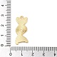 合金エナメルチャーム  ゴールドカラー  DNA  26.5x12x1.5mm  穴：1.6mm ENAM-R146-03B-3