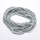 Electroplate Imitation Jade Glass Bead Strands EGLA-J047-3x2mm-F04-2