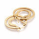 201 серьги-кольца из нержавеющей стали EJEW-A054-15G-2