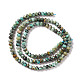 Brins de perles turquoises africaines naturelles (jaspe) G-F717-02B-3