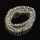 Electroplate Transparent Glass Beads Strands EGLA-A034-T6mm-Y06-2