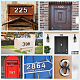 PandaHall 20pcs Self-Adhesive Door House Numbers Mailbox Numbers Street Address Numbers for Apartment Home Room Mailbox Signs KY-PH0001-30P-8