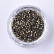 Electroplate Glass Cylinder Beads SEED-Q036-01A-K03-2